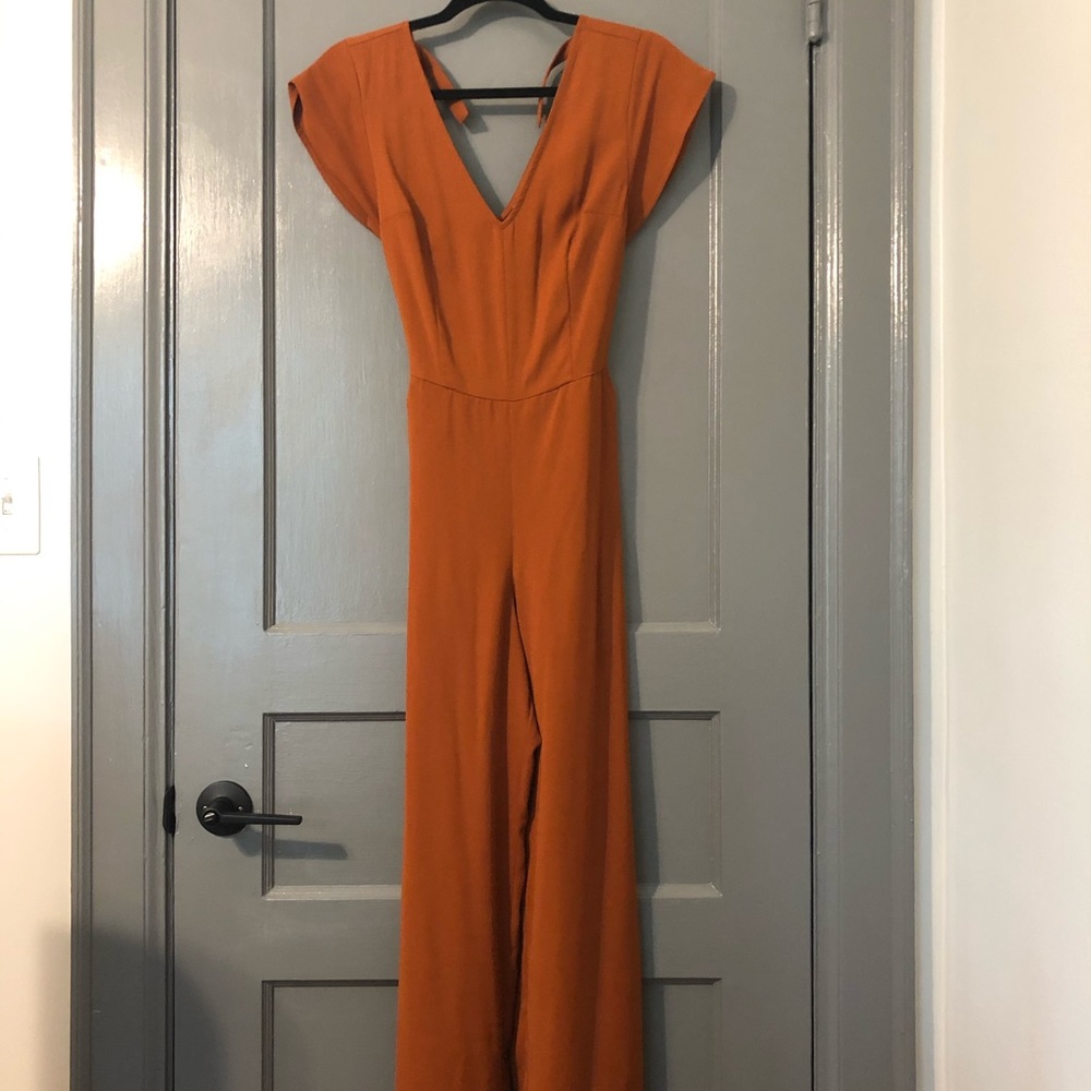 Burnt orange jumpsuit